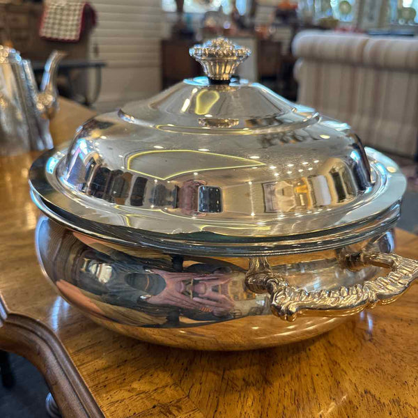 Three Piece Silverplate Casserole Dish