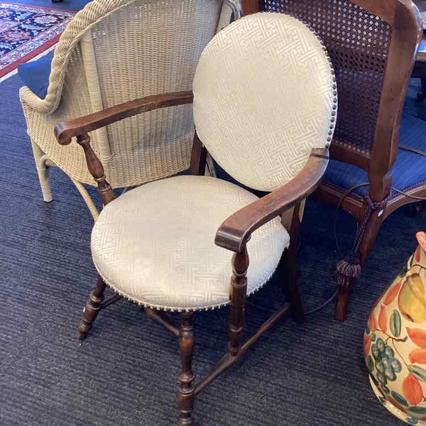 Victorian Greek Pattern Nailhead Chair