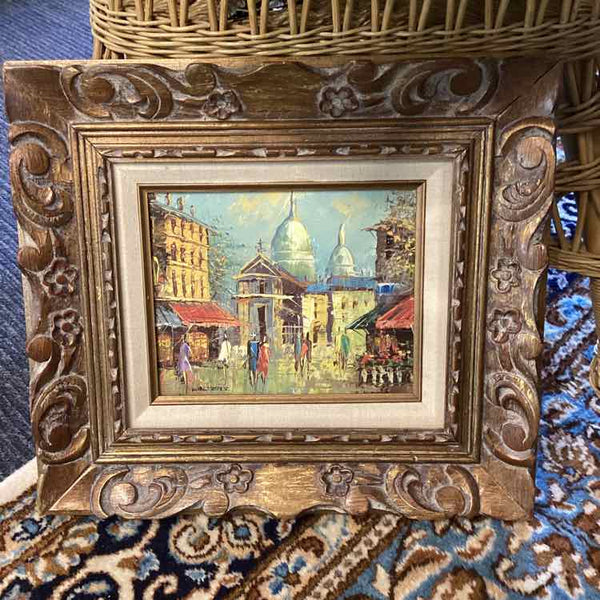 Signed Vintage European Sreet Scene