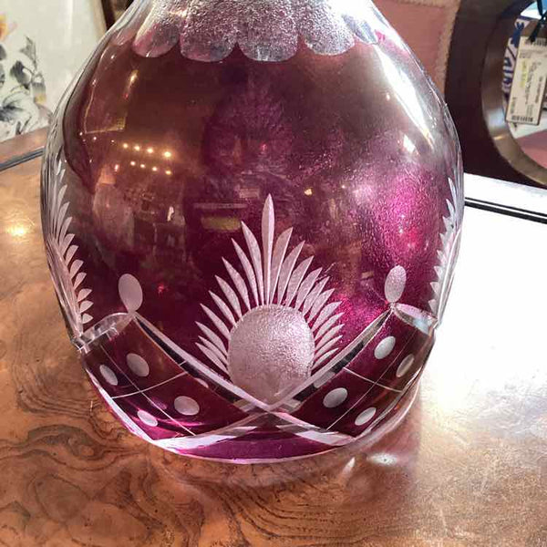 Antique Ruby Red  Decanter