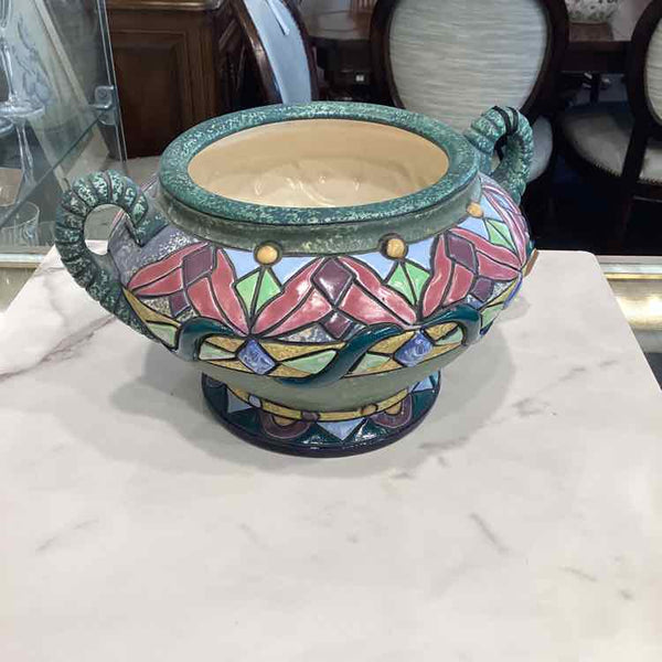 Vintage Czechoslovakian Pottery Vase