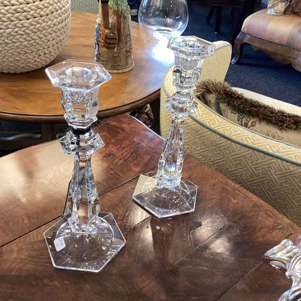 Pair Of Imperial Crystal Candlesticks