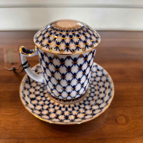 Imperial Lomonosov Covered Mug & Saucer