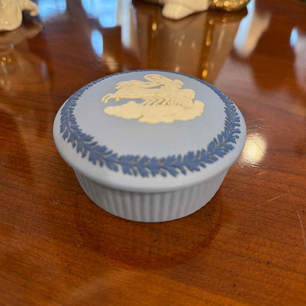 Blue/White Jasperware Box (Wedgwood)