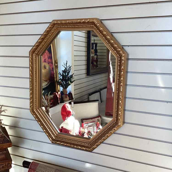 Octagonal Mirror In Plastic Frame