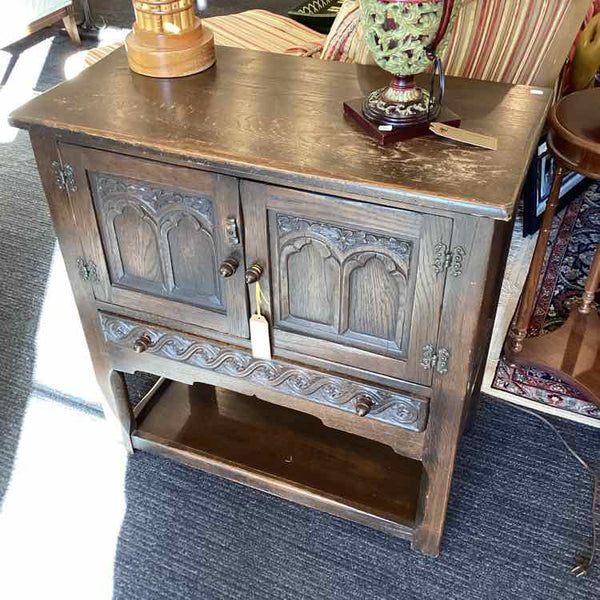 Vintage Ethan Allen Oak Server