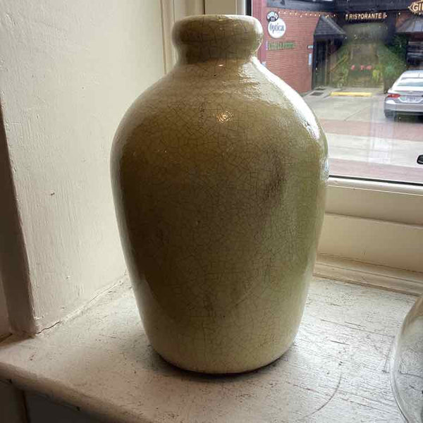 Crackled Yellow Vase