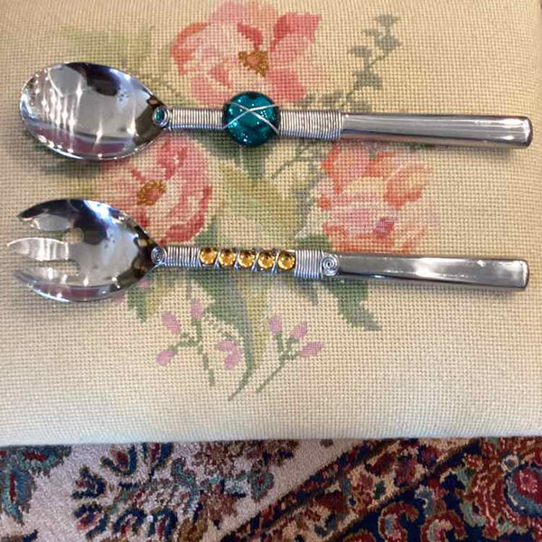 Pr. Salad Servers (Stainless Steel)