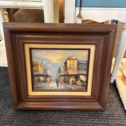 Signed European Street Scene