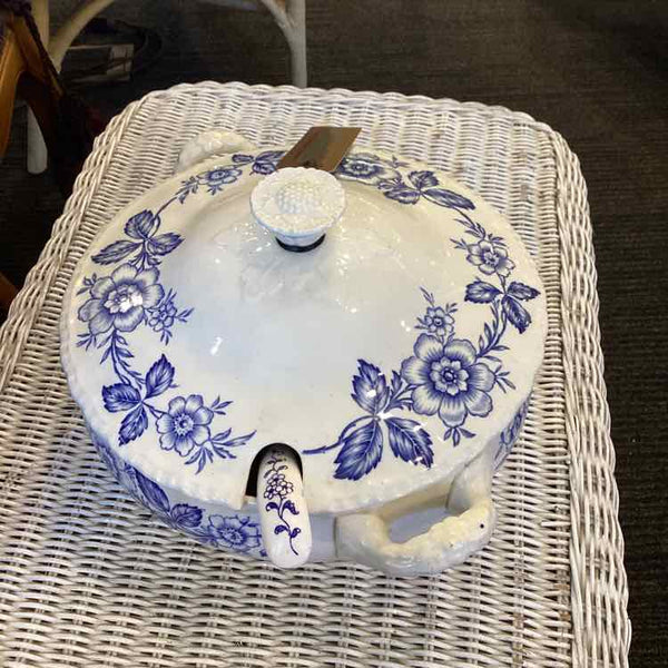 Blue And White Soup Tureen