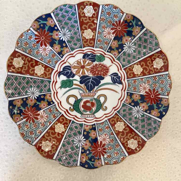 Arita Imari Scalloped Platter
