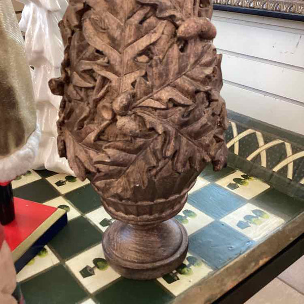 Acorn  And Leaf Wood Finish Tree