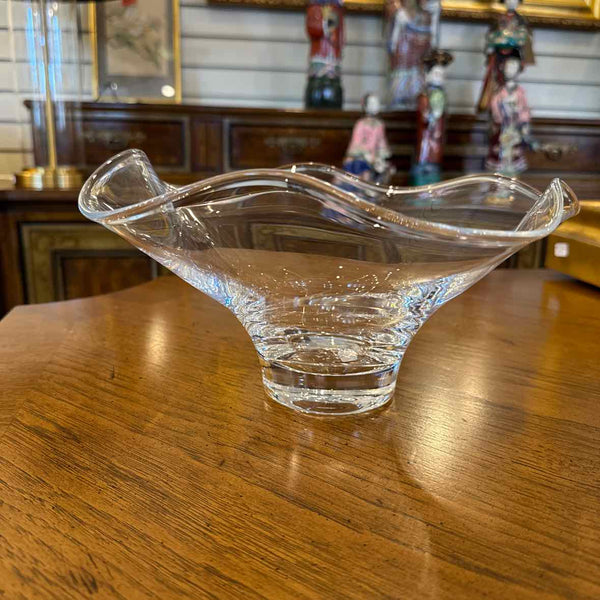Simon Pearce Scalloped Glass Bowl
