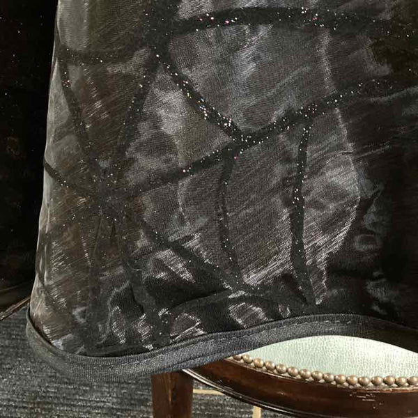 Round Sparkle Spiderweb Tablecloth