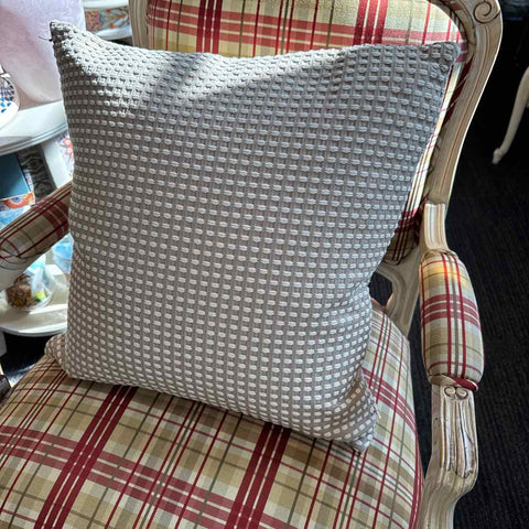 Taupe Ivory Print  Pillow