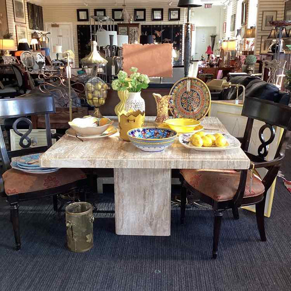 Square Travertine Table