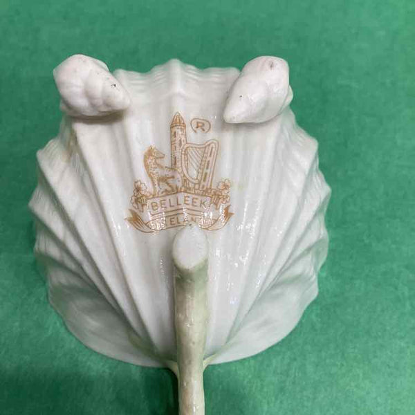 Belleek Cup,Saucer - shelled feet