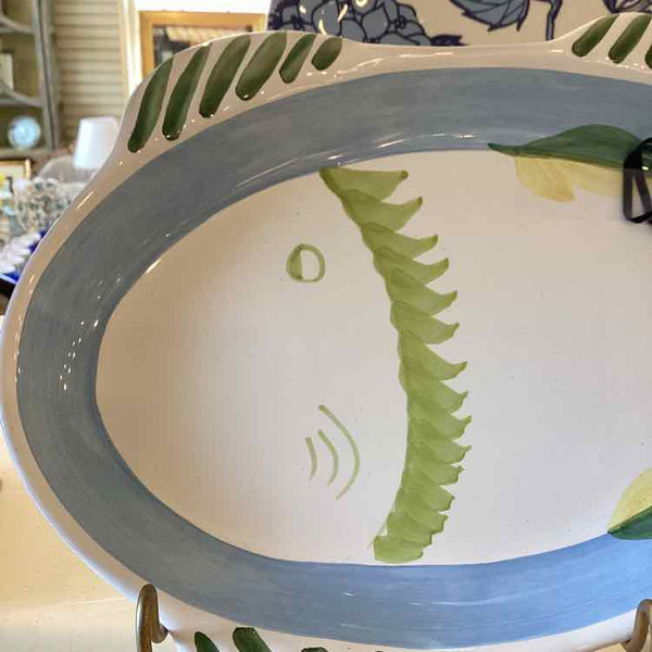 Italian Pottery Fish Serving Plate