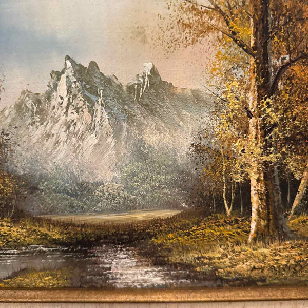 Oil Painting - Mountain Scene