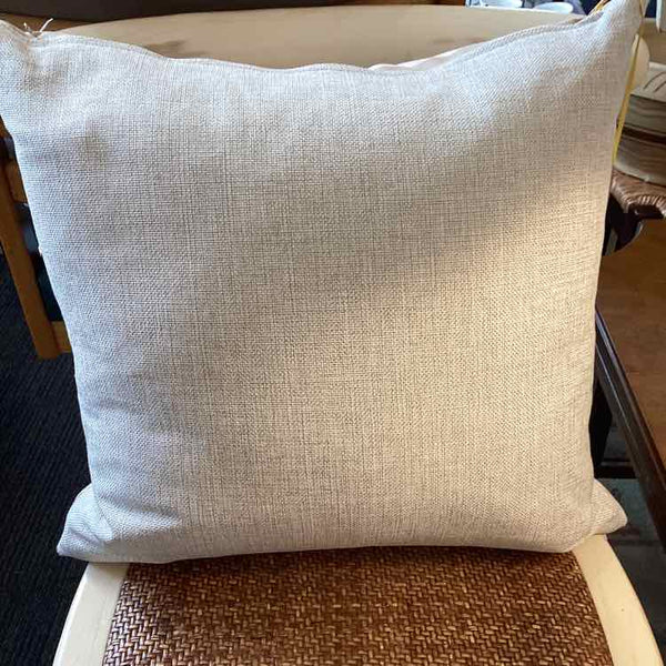 Tan And Cream Checked Pillow/Down