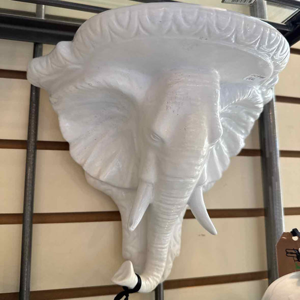 Two White Elephant Shelves