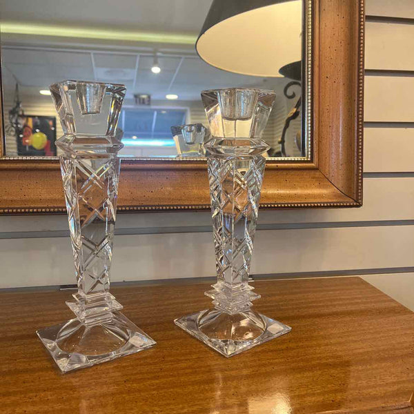 Pr. of Towle Crystal Candlesticks