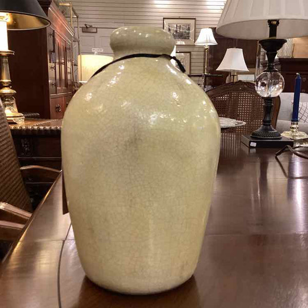 Crackled Yellow Vase
