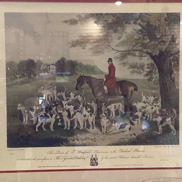 Hunt Scene Engraving "Winfield"