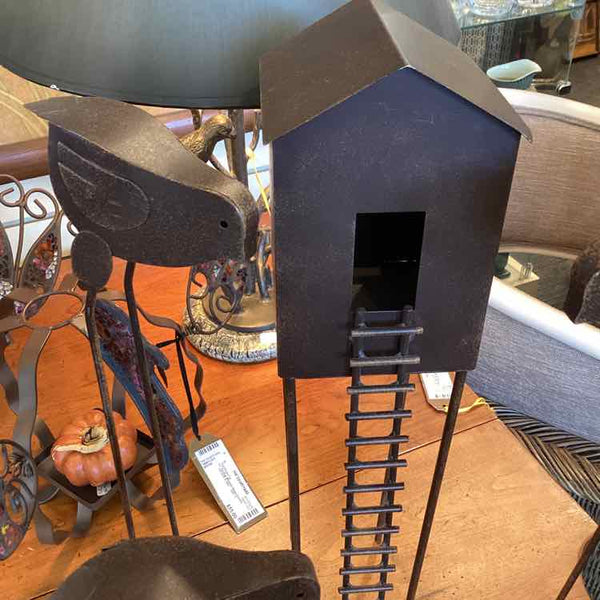 Four Piece Bird House Menagerie