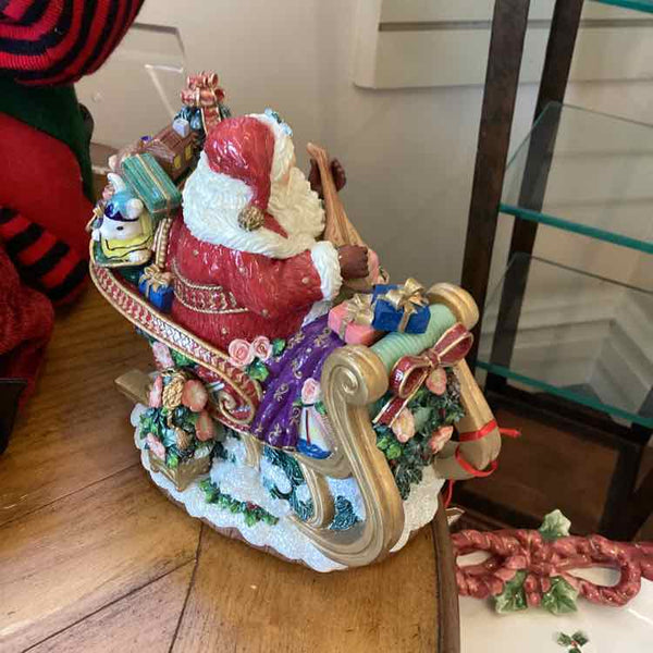Fitz &  Floyd Santa Music Box