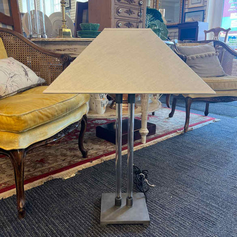 Slate Base Glass Tube Lamp