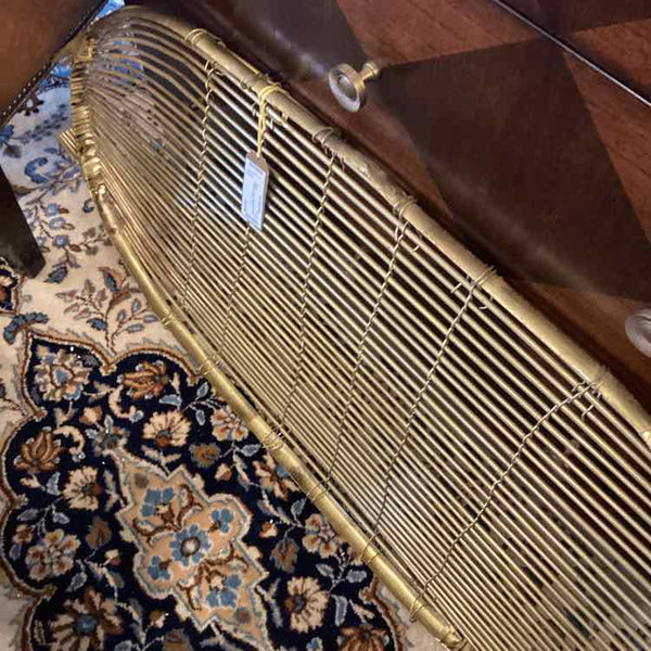 Brass Reed Flat Basket