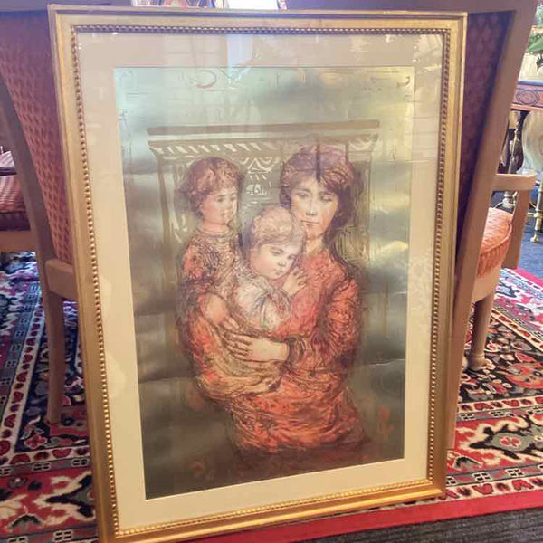 Mother with Child Print by Hibel