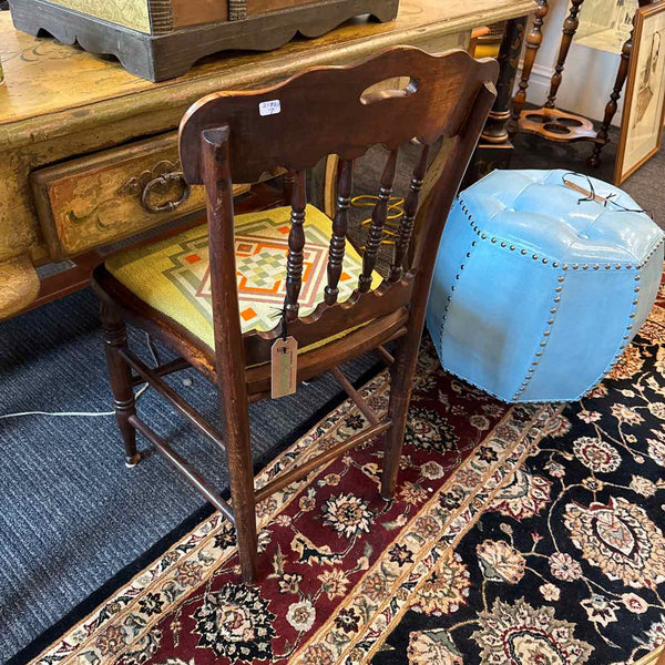 Chair with Needlepoint Seat