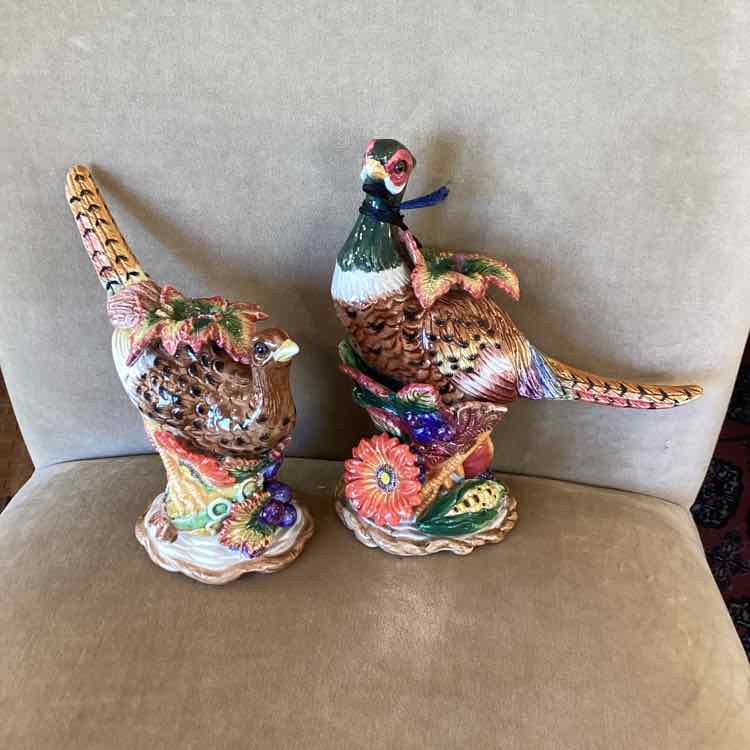 Fitz & Floyd Pair Thanksgiving Candleholders