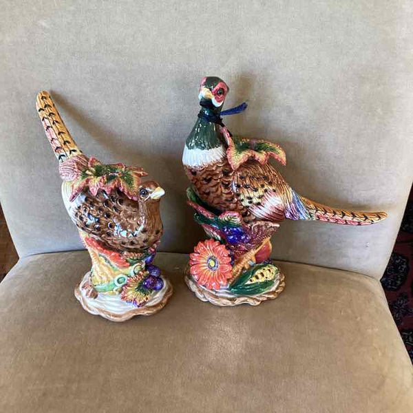 Fitz & Floyd Pair Thanksgiving Candleholders