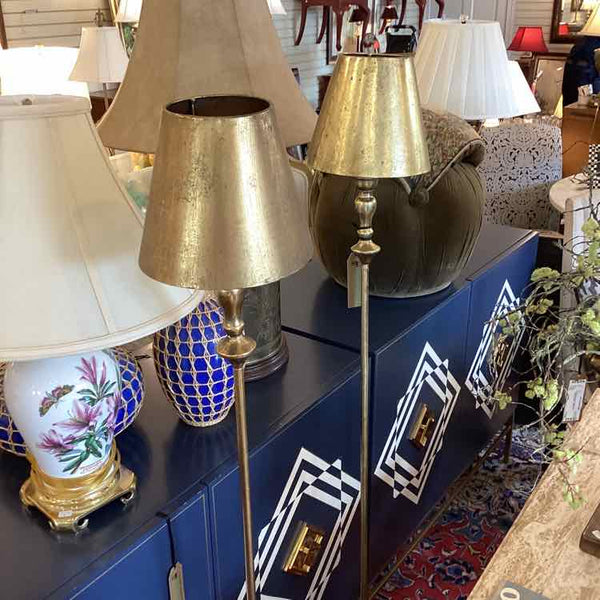 Pair Of Gold Floor Lamps