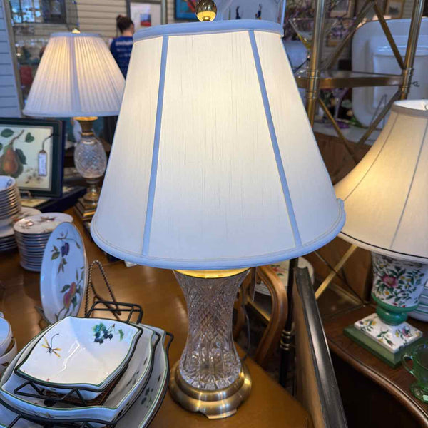 Crystal & Brass Lamp