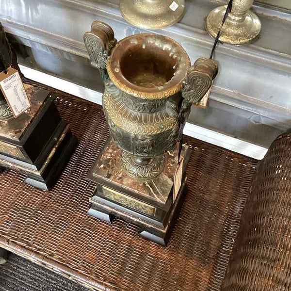 Neoclassical Bronze And Marble Urn