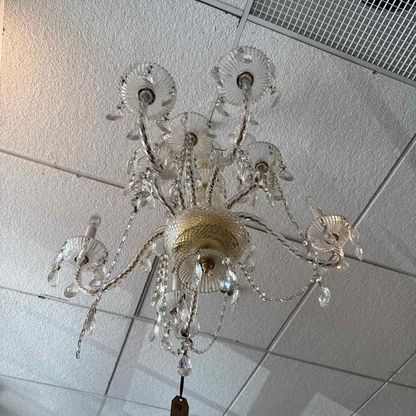 Six  Light Crystal Chandelier