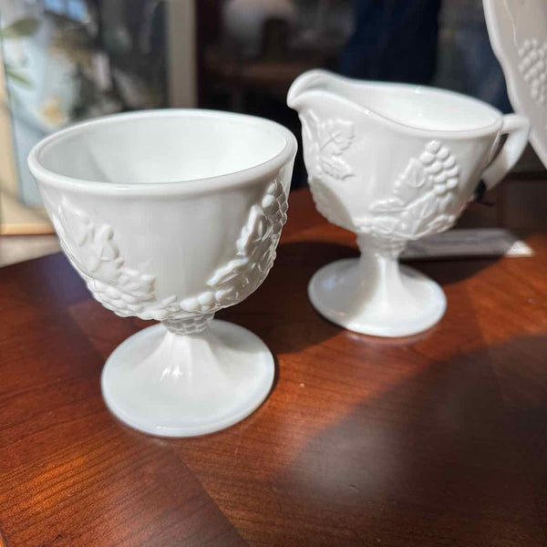 Indiana/Colony Milk Glass Creamer And  Sugar