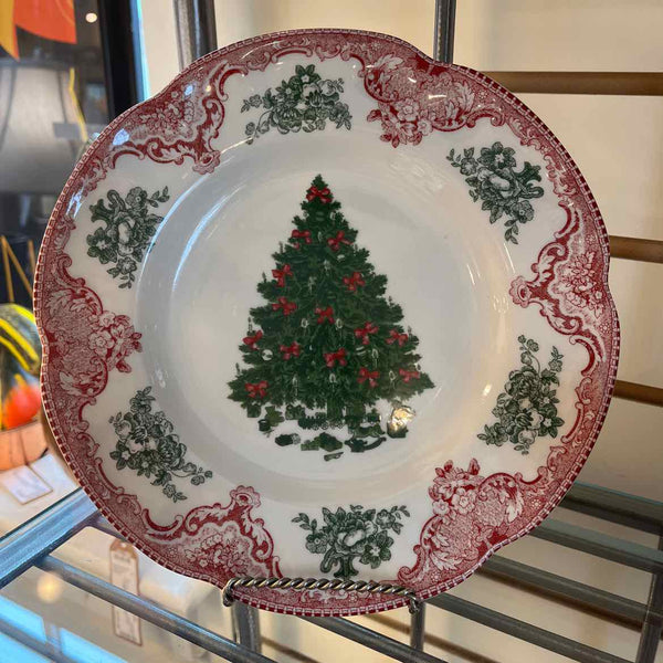 2 Johnson Bros. Tree Holiday Plates