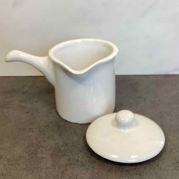 White Creamer/Lid