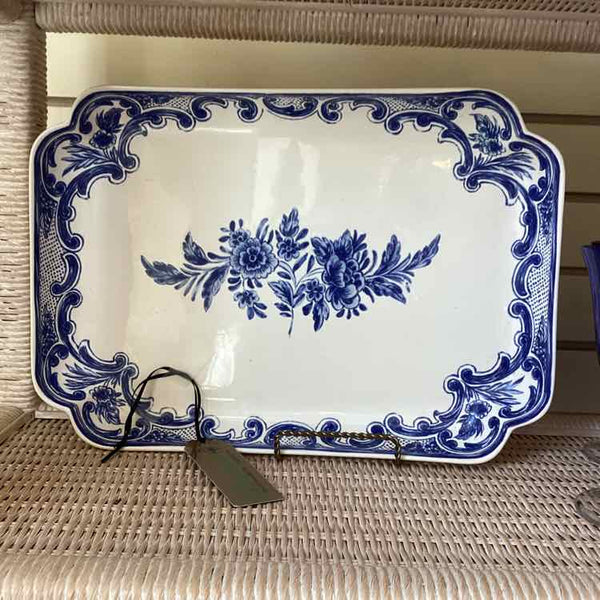 Blue And White Tiffany Tray