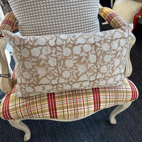 Taupe & Tan Rectangular Pillow