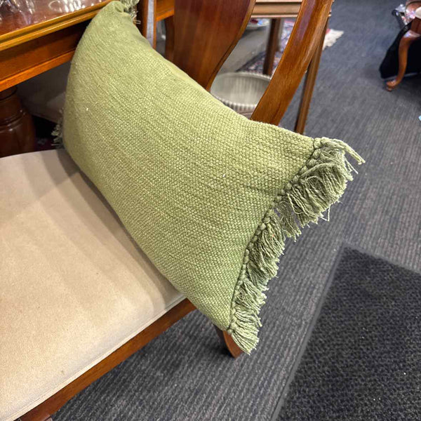 Pair Of Green Lumbar Pillows