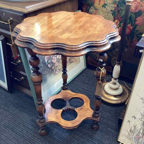 Vintage Scalloped Table