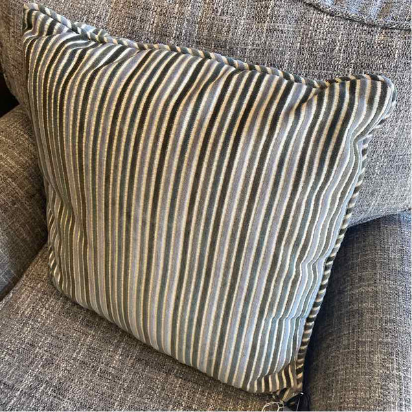 Pair Velvet Striped Pillow