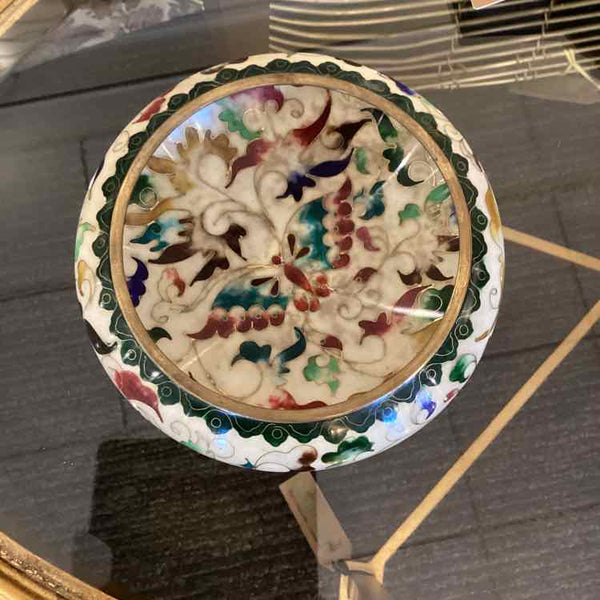 Butterfly Cloisonne Low Bowl