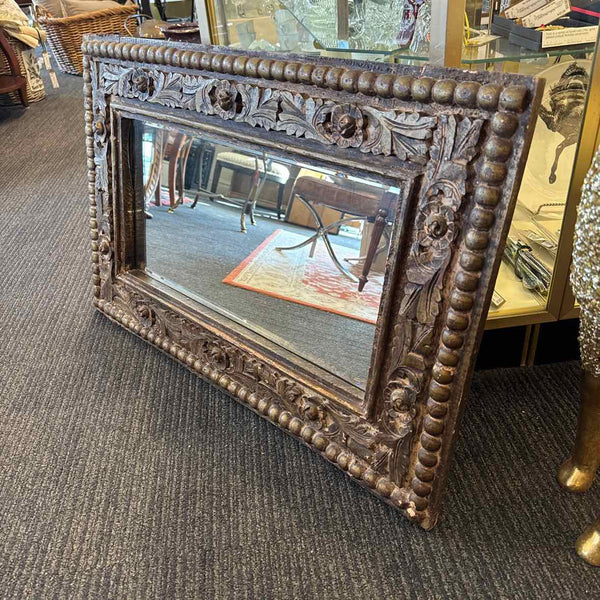 Antique Carved Wood Mirror
